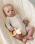 Cotton Front flap Onesie | Natural