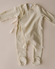 Cotton Footed Kimono  | Buttercream