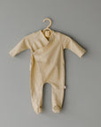 Cotton Footed Kimono  | Buttercream