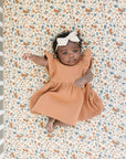 Harvest Floral Muslin Crib Sheet