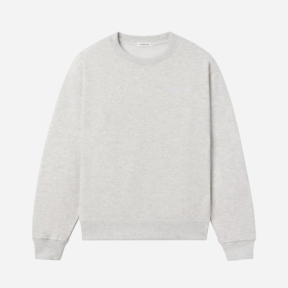 Light gray sweatshirt on a white background