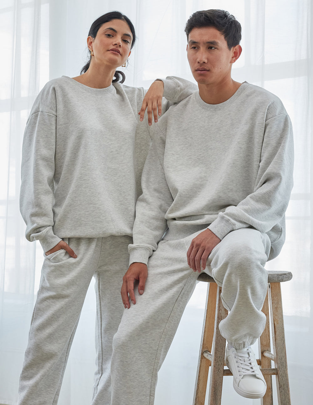 The Basics Cloud Crewneck | Relaxed Unisex Premium Fleece Sweatshirt