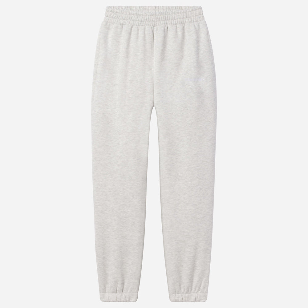 Light gray sweatpants on a white background