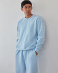 The Basics Dream Blue Crewneck | Relaxed Unisex Premium Fleece Sweatshirt
