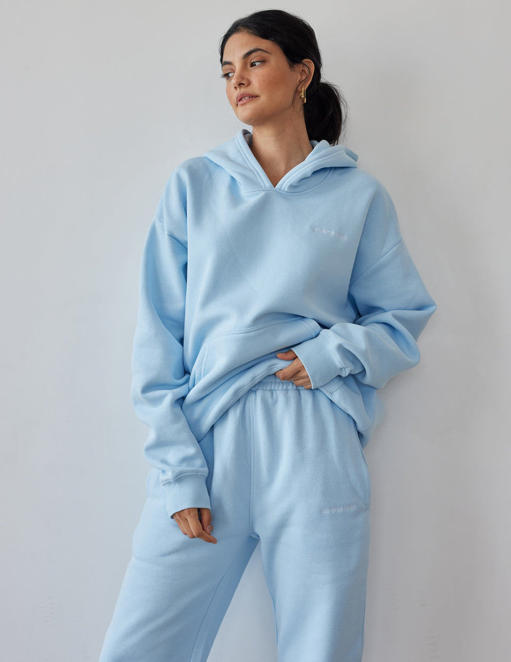 The Basics Dream Blue Hoodie | Relaxed Premium Fleece Hoodie