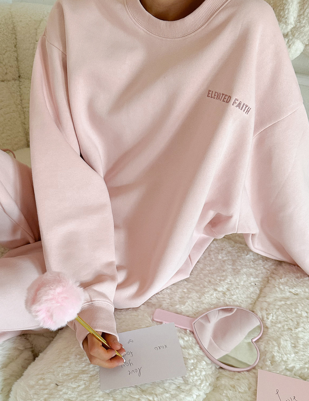 The Basics Lotus Crewneck | Relaxed Unisex Premium Fleece Sweatshirt