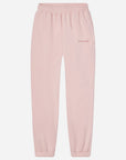 Pink sweatpants on a white background