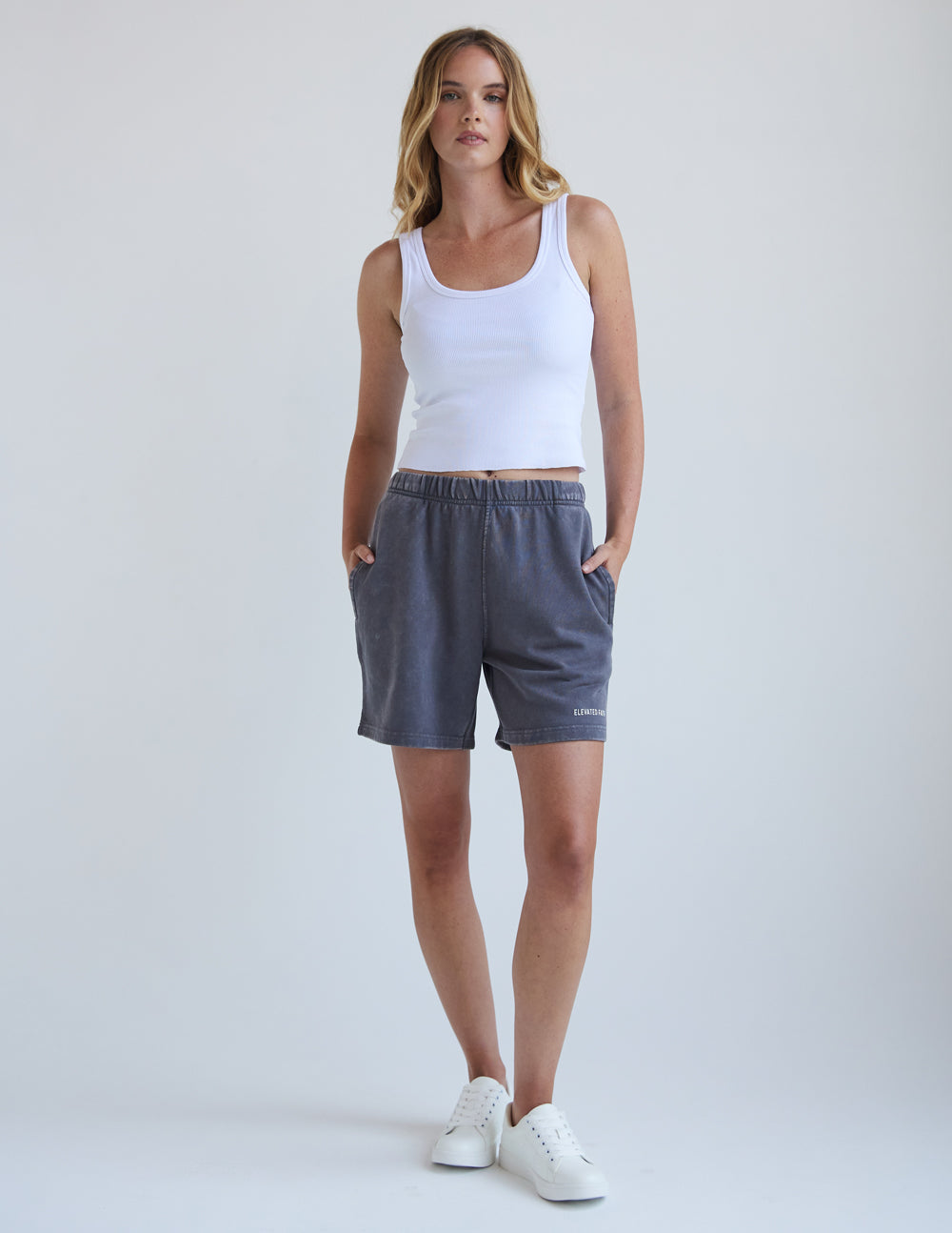 Basics Smoke Grey Women’s Short | Relaxed Cotton Lounge Shorts