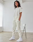 The Basics White Sand Sweatpants | Relaxed Premium Fleece Joggers