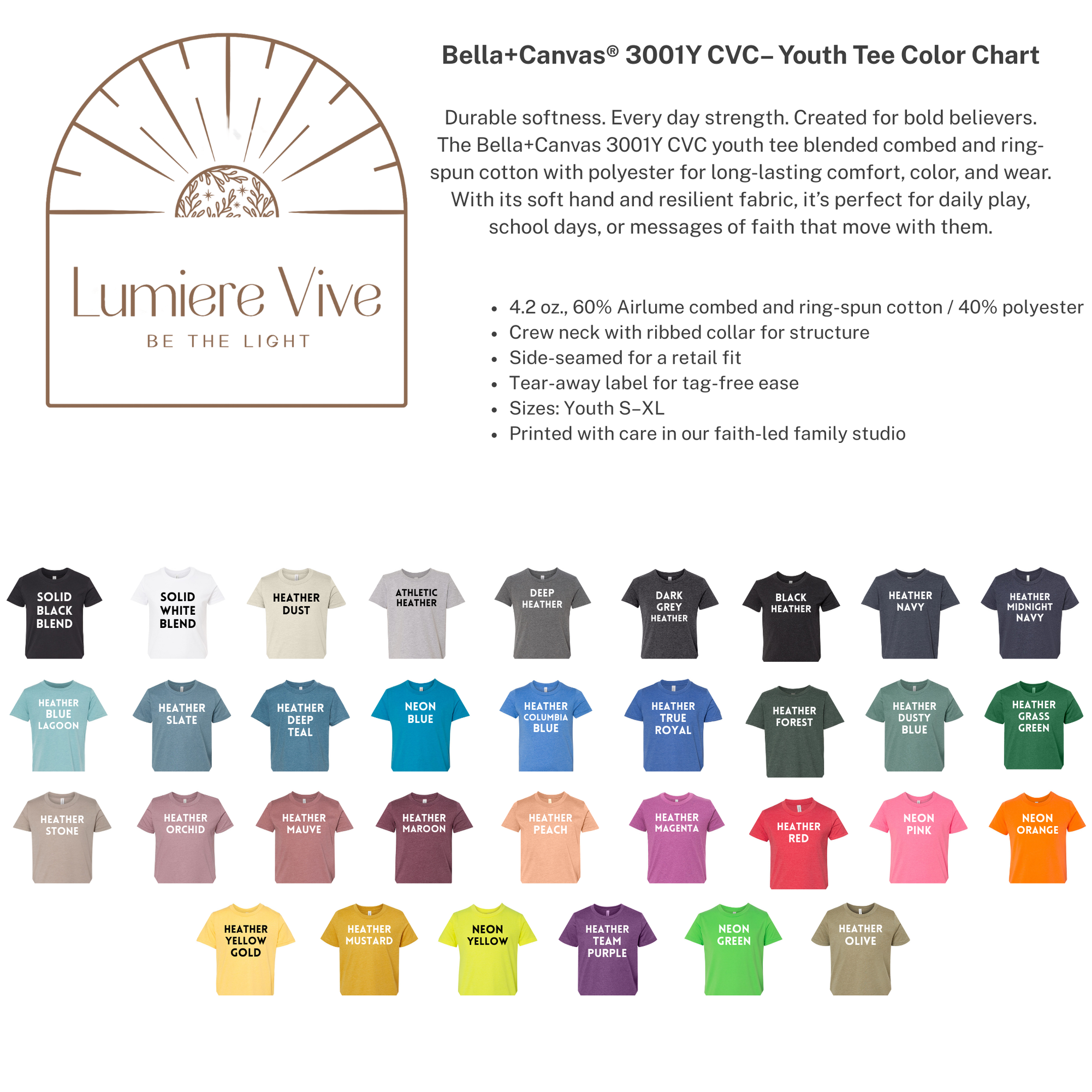 Protect &amp; Serve – Police Support Neutral Youth Tee