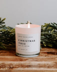 Christmas Tree Soy Candle - White Jar - 11 oz