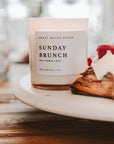 Sunday Brunch Soy Candle - White Jar - 11 oz