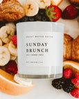Sunday Brunch Soy Candle - White Jar - 11 oz