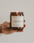Farmhouse Soy Candle - Amber Jar - 9 oz