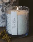 Stress Relief Soy Candle - Blue Tinted Glass Jar - 12 oz