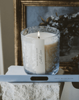 Coastal Lemon Soy Candle - Blue Tinted Glass Jar - 12 oz