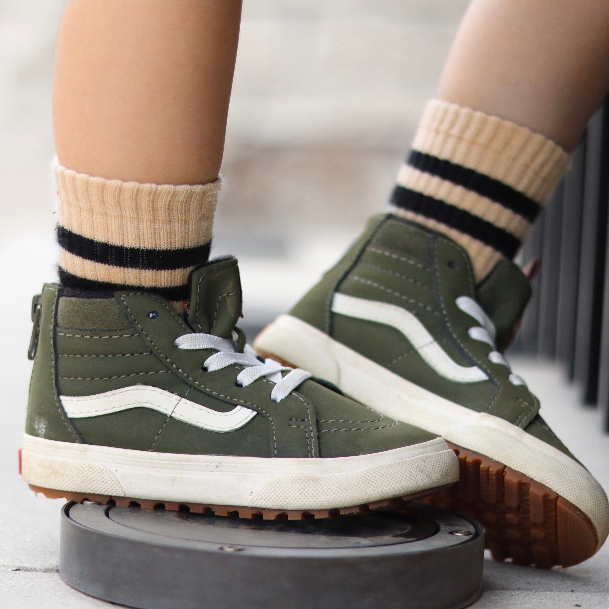 Hudson Crew Socks for Babies, Toddlers &amp; Kids | Neutral Stripe Socks