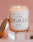 In My Engaged Era Soy Candle - Clear Jar - 9 oz (Wildflowers and Salt)