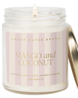 Mango and Coconut Soy Patterned Candle - Clear Jar - 9 oz