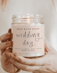 Wedding Day Soy Candle - Clear Jar - 9 oz (Spa Day)