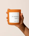 Pumpkin Spice Soy Candle - Orange Matte Jar - 15 oz