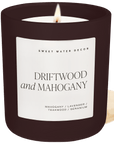 Driftwood and Mahogany Soy Candle - Brown Matte Jar - 15 oz