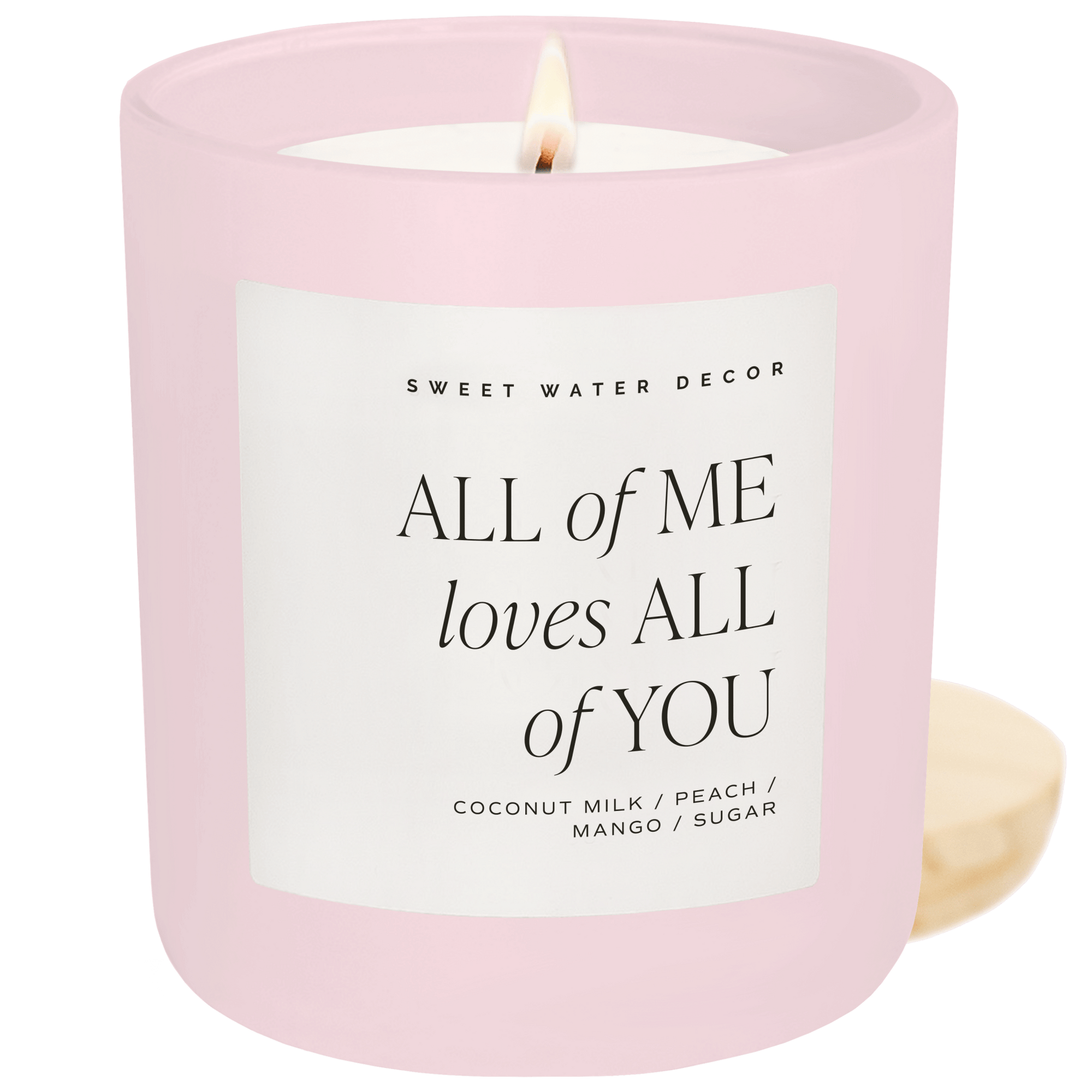All of Me Loves All of You Soy Candle - Pink Matte Jar - 15 oz