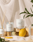 Coastal Lemon Soy Candle - Tinted Glass Jar - 12 oz
