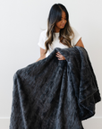 PATTERNED FAUX FUR THROW BLANKETS