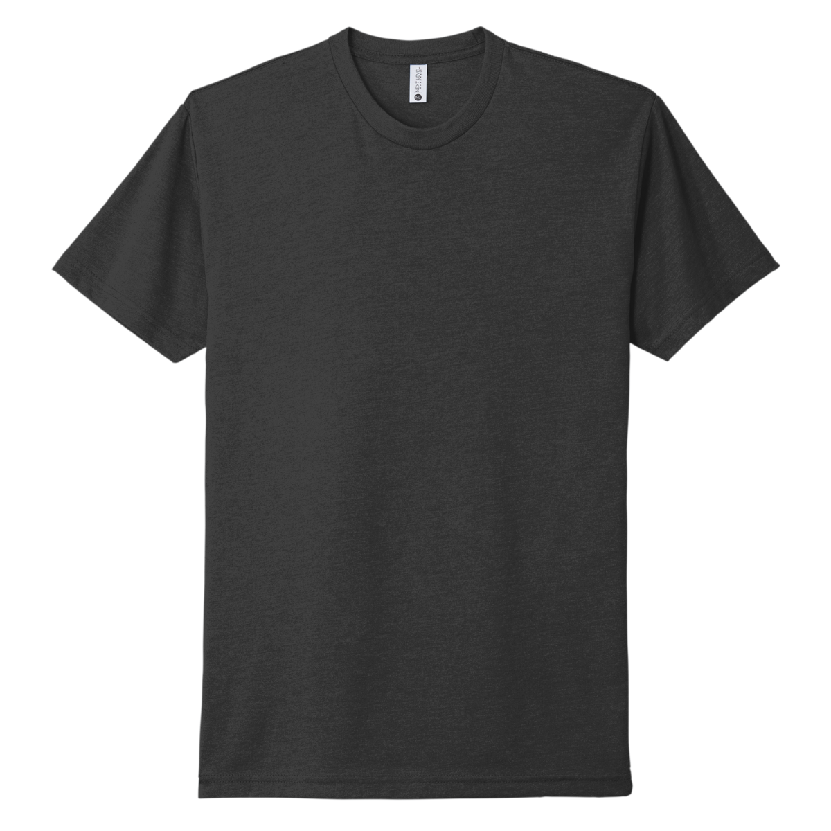 Next Level N6210 Unisex CVC Crewneck T-Shirt with a soft cotton/poly blend, retail fit, and smooth surface for custom DTG or DTF printing. Shown flat in a modern silhouette.
