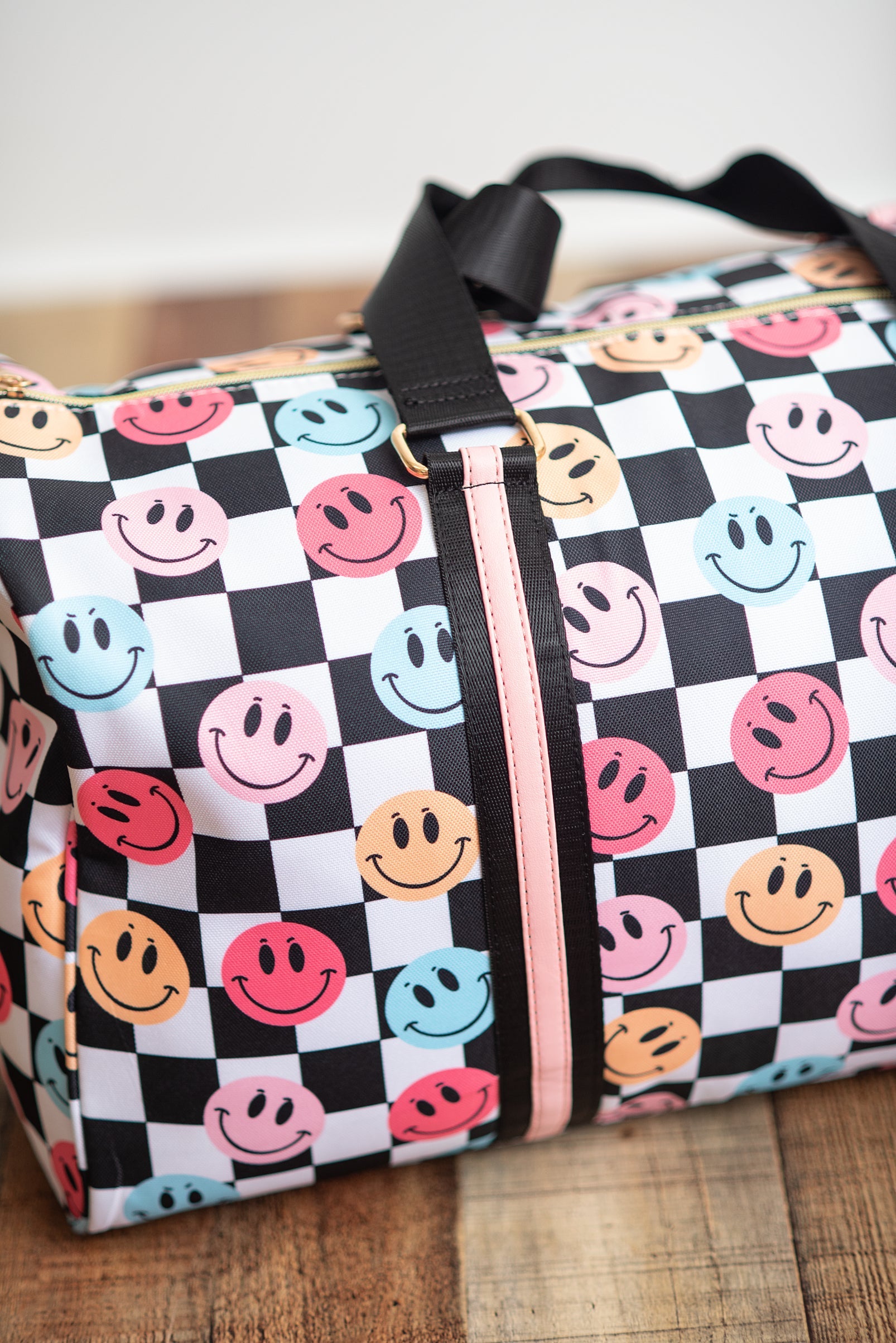 Girls Checkered Dance Duffel Bag | Travel and Dance Bag