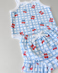 Shorts Set | Gingham Cherry
