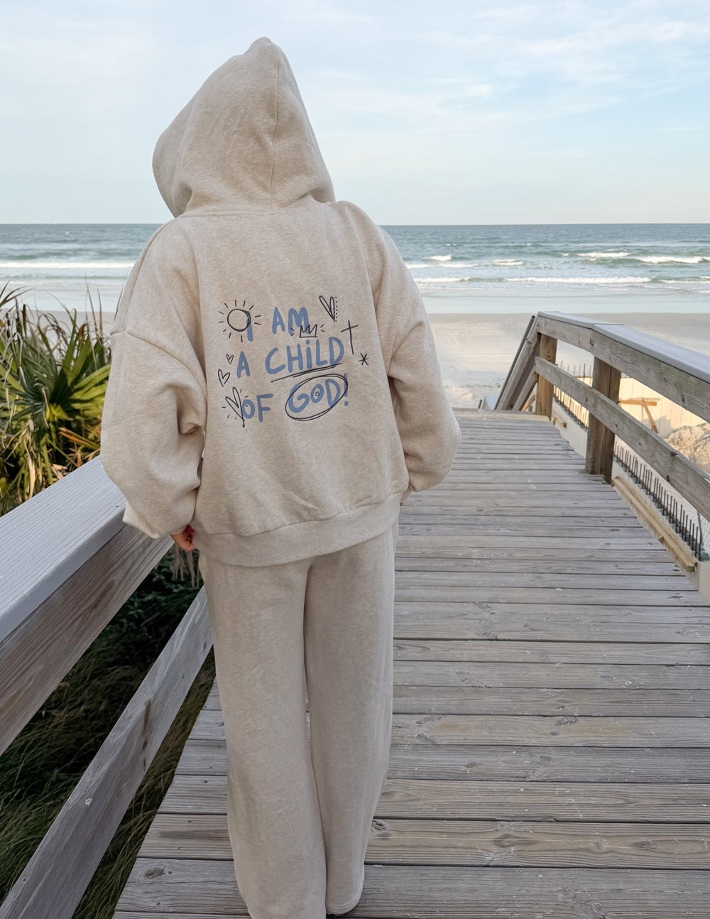 Child of God Heather Eggshell Full-Zip Hoodie