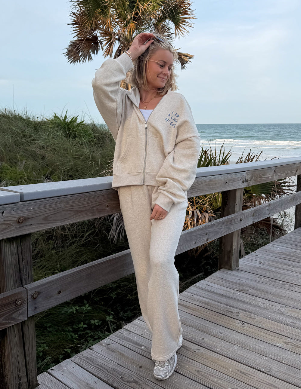 Child of God Heather Eggshell Full-Zip Hoodie