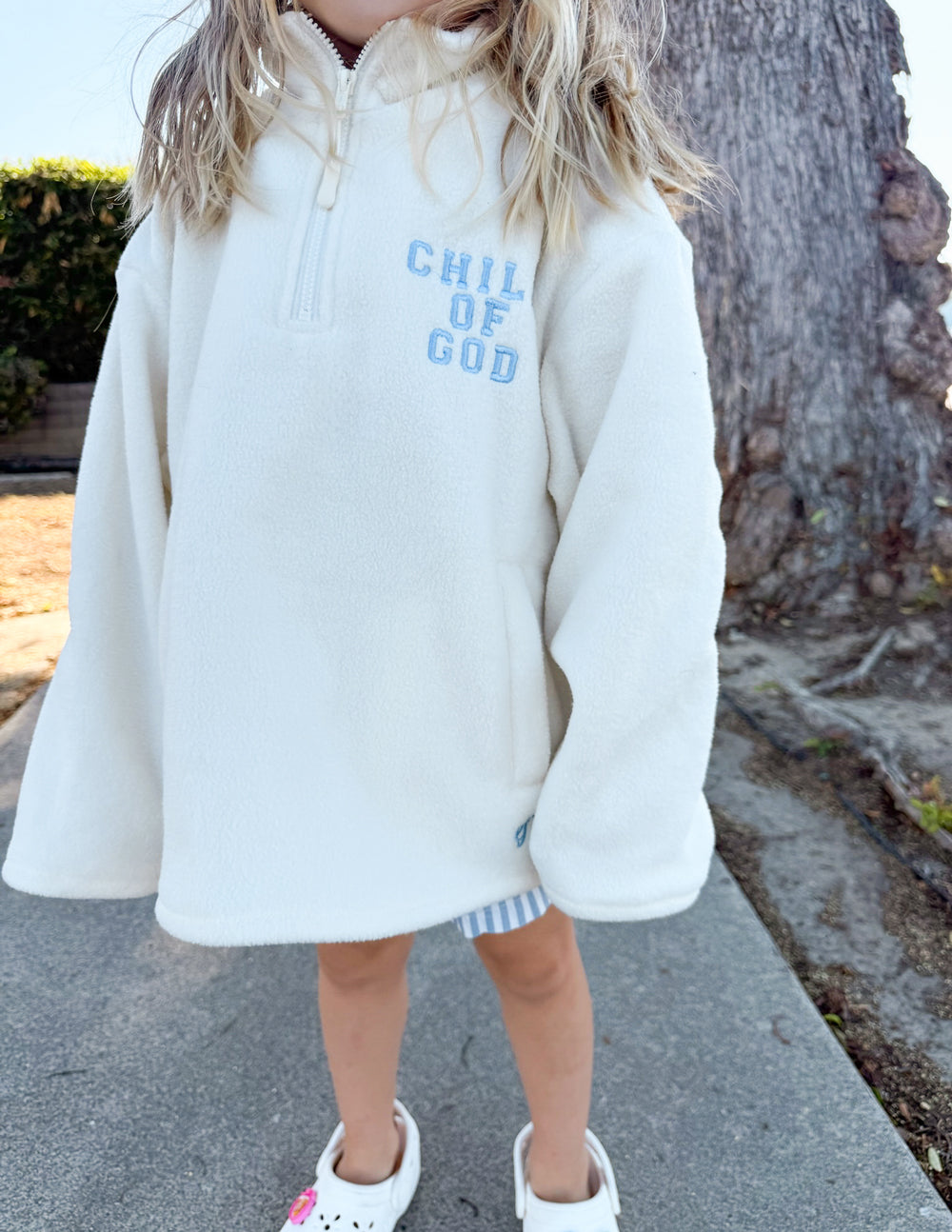 Child of God Cream Kids Fleece Pullover