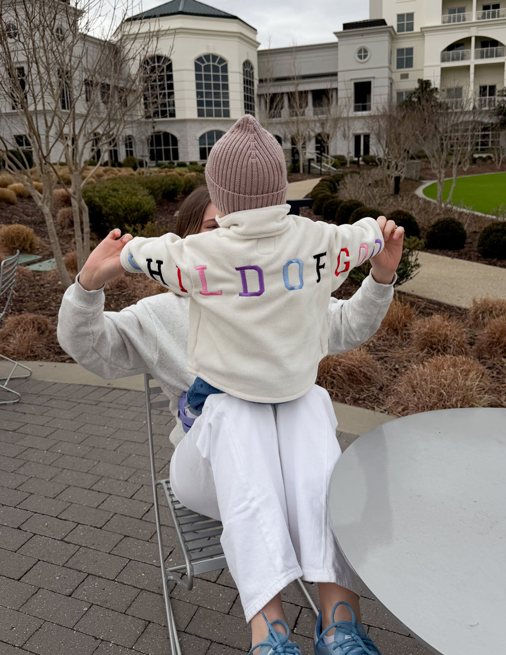 Child of God Cream Kids Fleece Pullover
