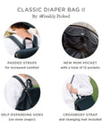 Ebony Classic Diaper Bag II