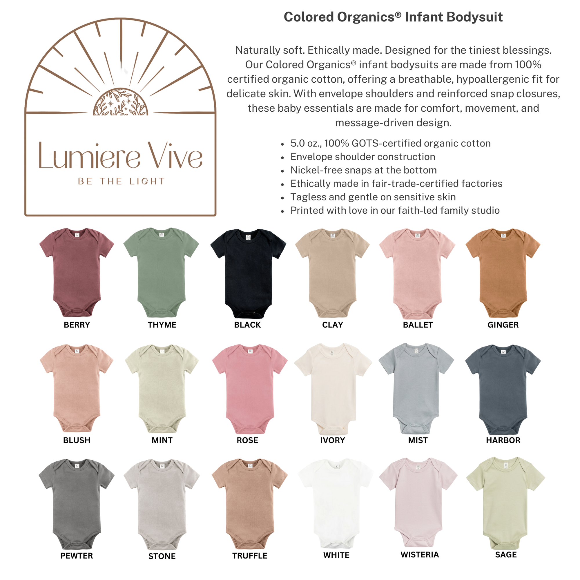 On Earth As It Is In Heaven – Infant Christian Bodysuit (Matthew 6:10)