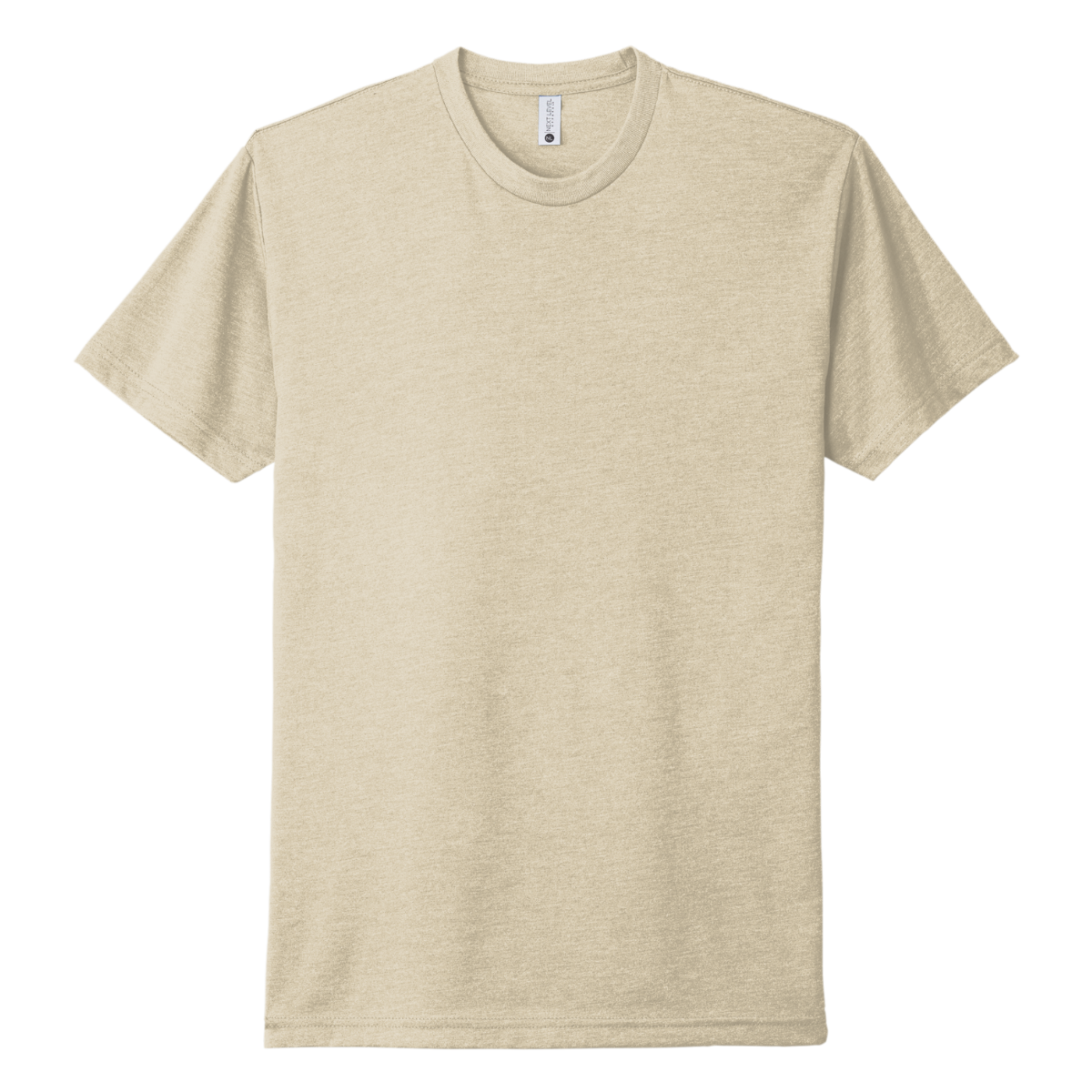 Next Level N6210 Unisex CVC Crewneck T-Shirt with a soft cotton/poly blend, retail fit, and smooth surface for custom DTG or DTF printing. Shown flat in a modern silhouette.
