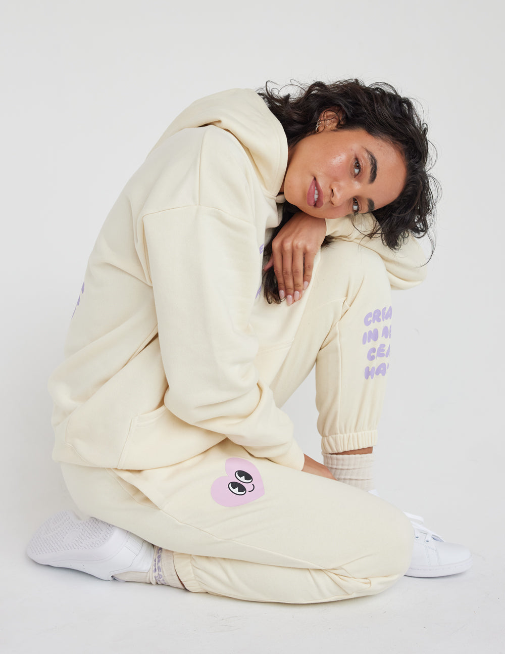 Create in Me a Clean Heart Unisex Sweatpants | Relaxed Christian Joggers | Ivory