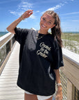 Created by the Creator Black Floral Oversized T-Shirt