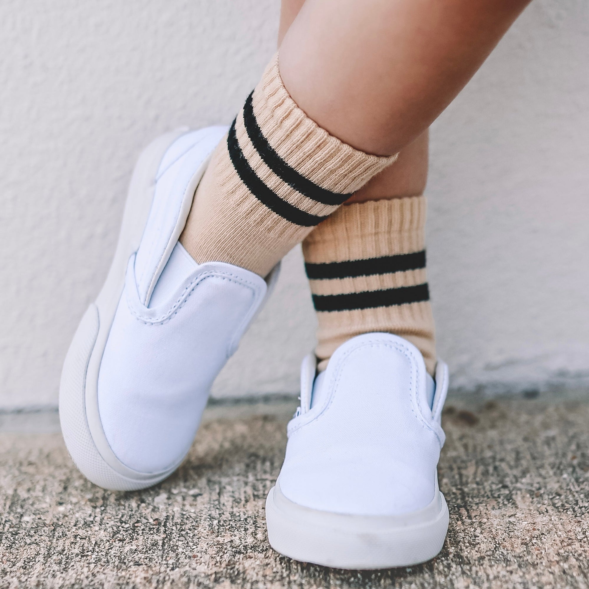Hudson Crew Socks for Babies, Toddlers &amp; Kids | Neutral Stripe Socks
