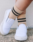 Hudson Crew Socks for Babies, Toddlers & Kids | Neutral Stripe Socks