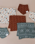 Rust Mudcloth Bib