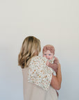 Dusty Rose Organic Cotton Ribbed Head Wrap