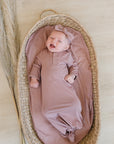 Dusty Rose Bamboo Knot Gown