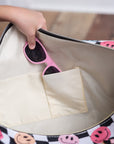 Girls Checkered Dance Duffel Bag | Travel and Dance Bag