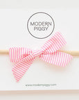 Candy Stripe | Mini Piggy Bow