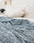 PATTERNED FAUX FUR THROW BLANKETS