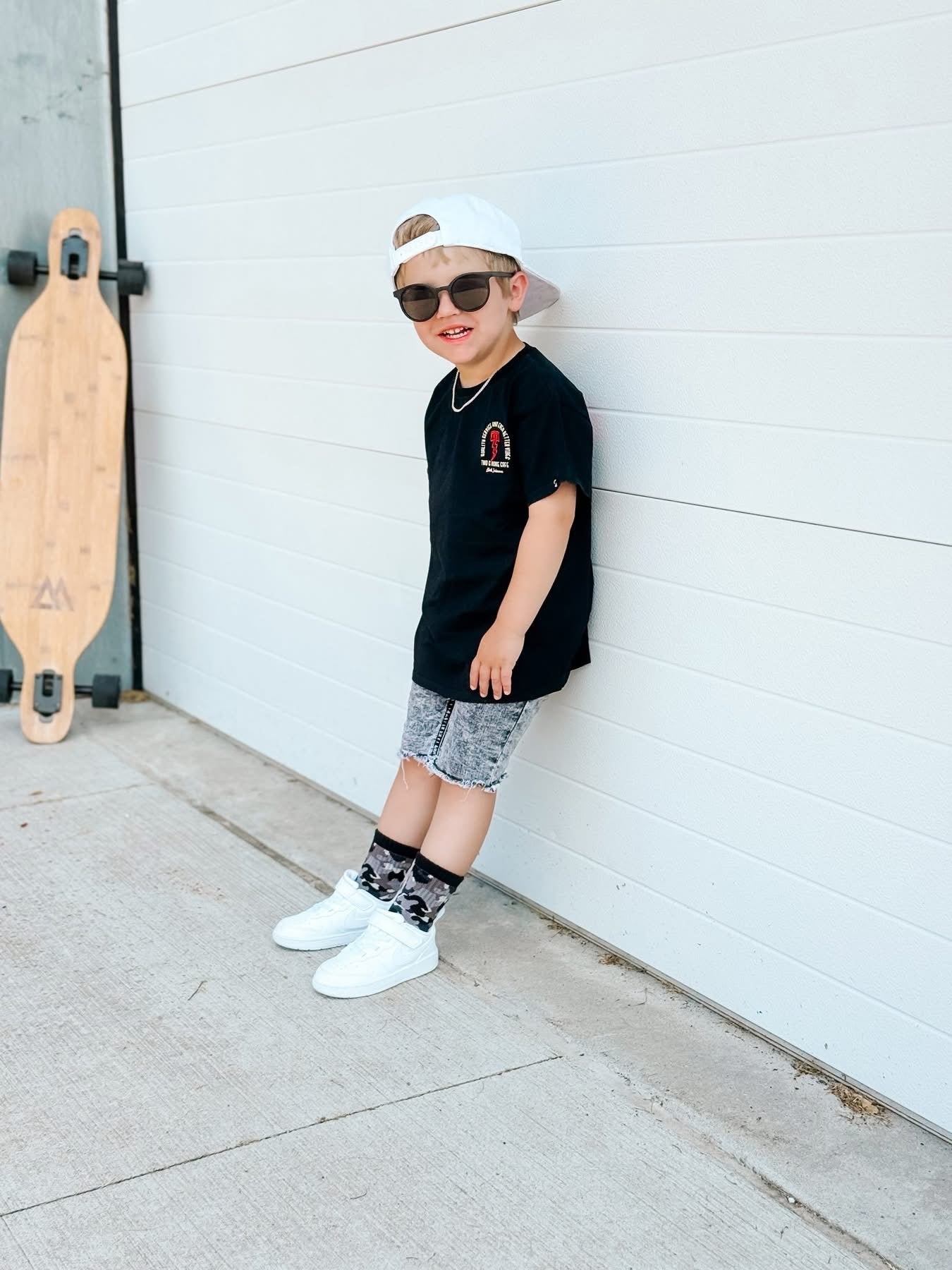 Blackout Camo Kids and Family Socks | Camo Crew Socks